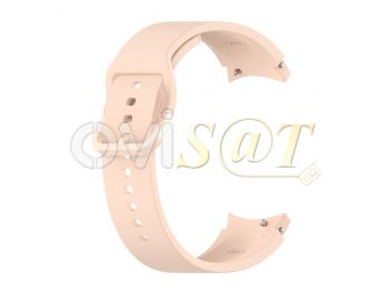 Correa rosa (light pink) de silicona tamaño S para reloj inteligente Samsung Galaxy Watch5 Pro 45mm, SM-R925F